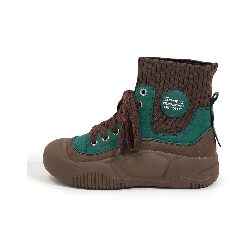 Milan Love Song Wear-Resistant Lightweight Height Increasing High-Top Casual Shoes Women's-18