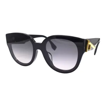 FENDI Plate Frame Butterfly Sunglasses Women's