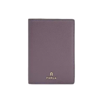 Furla Leather Card Holders Passport Holders Women's Light Purple & Ecru