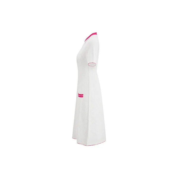 RARE Short Sleeved Dresses Women's White-2