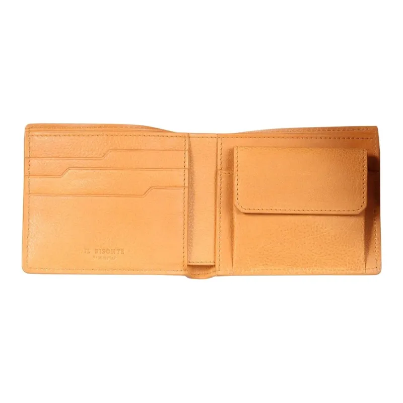Il Bisonte Cow Leather Wallet Men's Beige-3