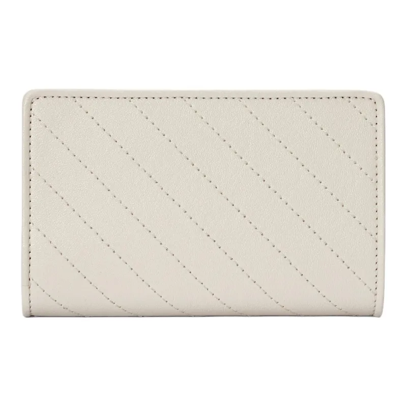 GUCCI BlondieInterlocking Collection Leather Wallet Women's White-2