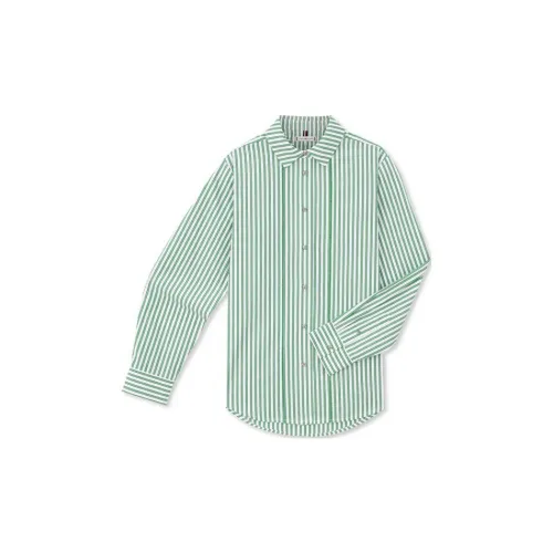 Tommy Hilfiger Shirts Women's Green/White Stripes 0CD