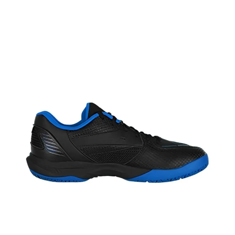 VICTOR Cushioned Slip Resistant Low Top Badminton Shoes Unisex Black Blue-1