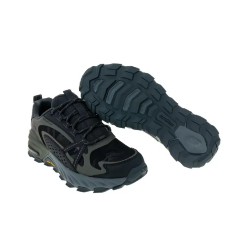 Skechers Max Protect Abrasion Resistant Breathable Low Top Outdoor Shoes Men's Black-4