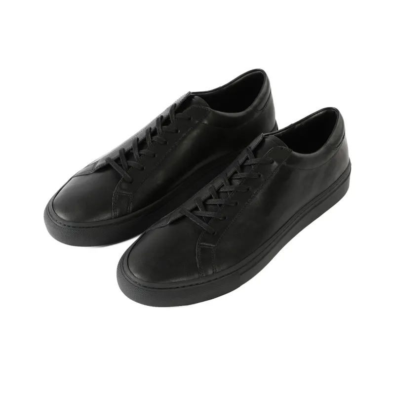 PANE Slip Resistant Shock Absorbers Low Top Skateboard Shoes Unisex Black-2