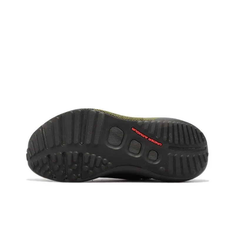 Under Armour HOVR Phantom 3 Breathable Low Top Running Shoes Men's Black Green-4