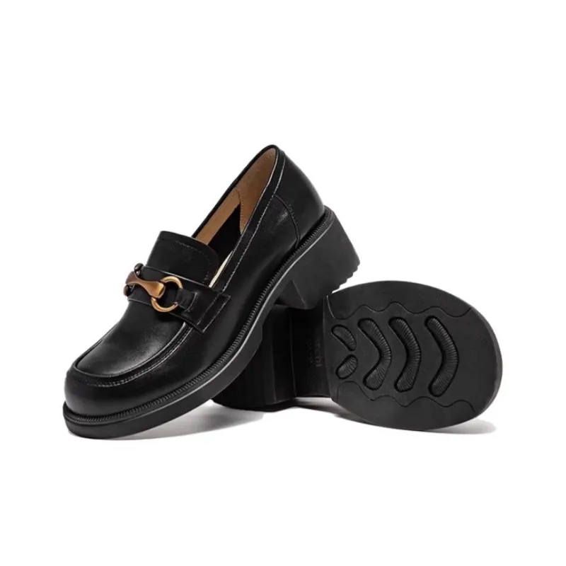 Satchi Loafers Women's Black/Coffee-2