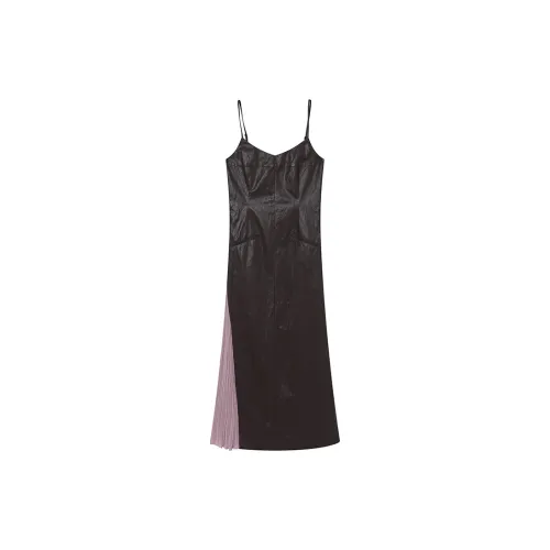 Ouyang Slip Dresses Women's Coffee