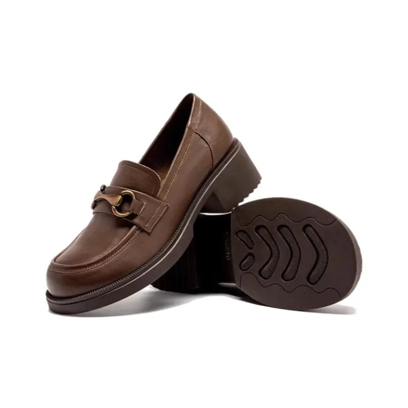 Satchi Loafers Women's Black/Coffee-5