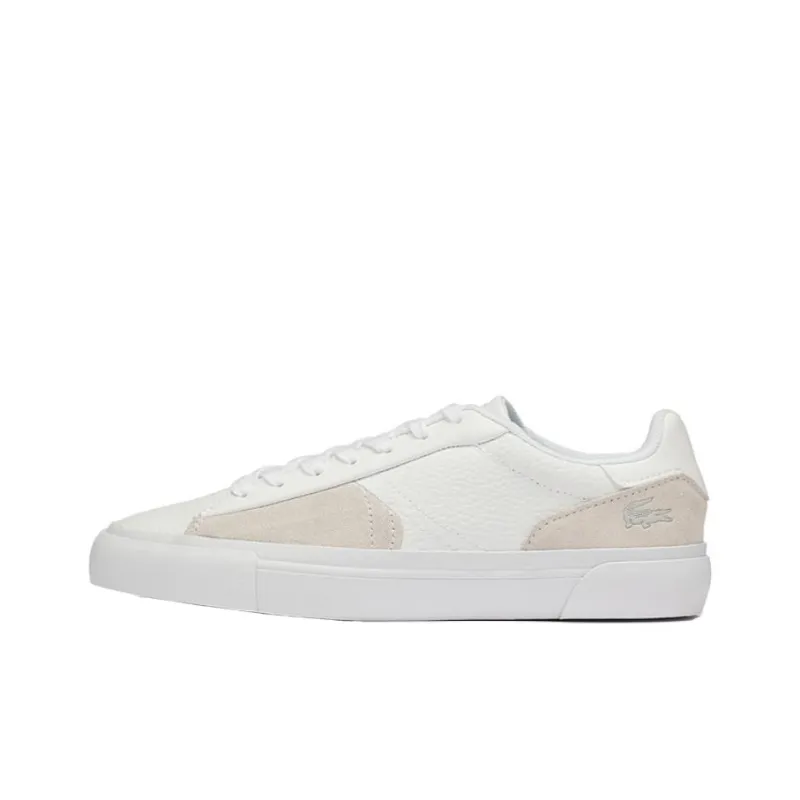 LACOSTE Skateboard Shoes Women's Pink Beige-0