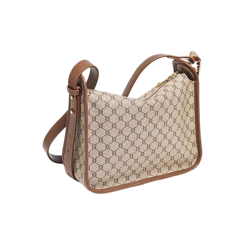 Marino Orlandi Synthetic Leather Small Square Bag, Dumpling Bag, Shoulder Bag, Crossbody Bag Medium Large Women's Khaki-4