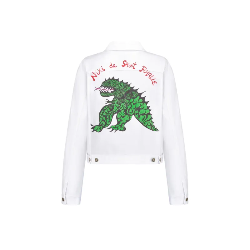 DIOR SS24 Denim Jacket Women's White-1