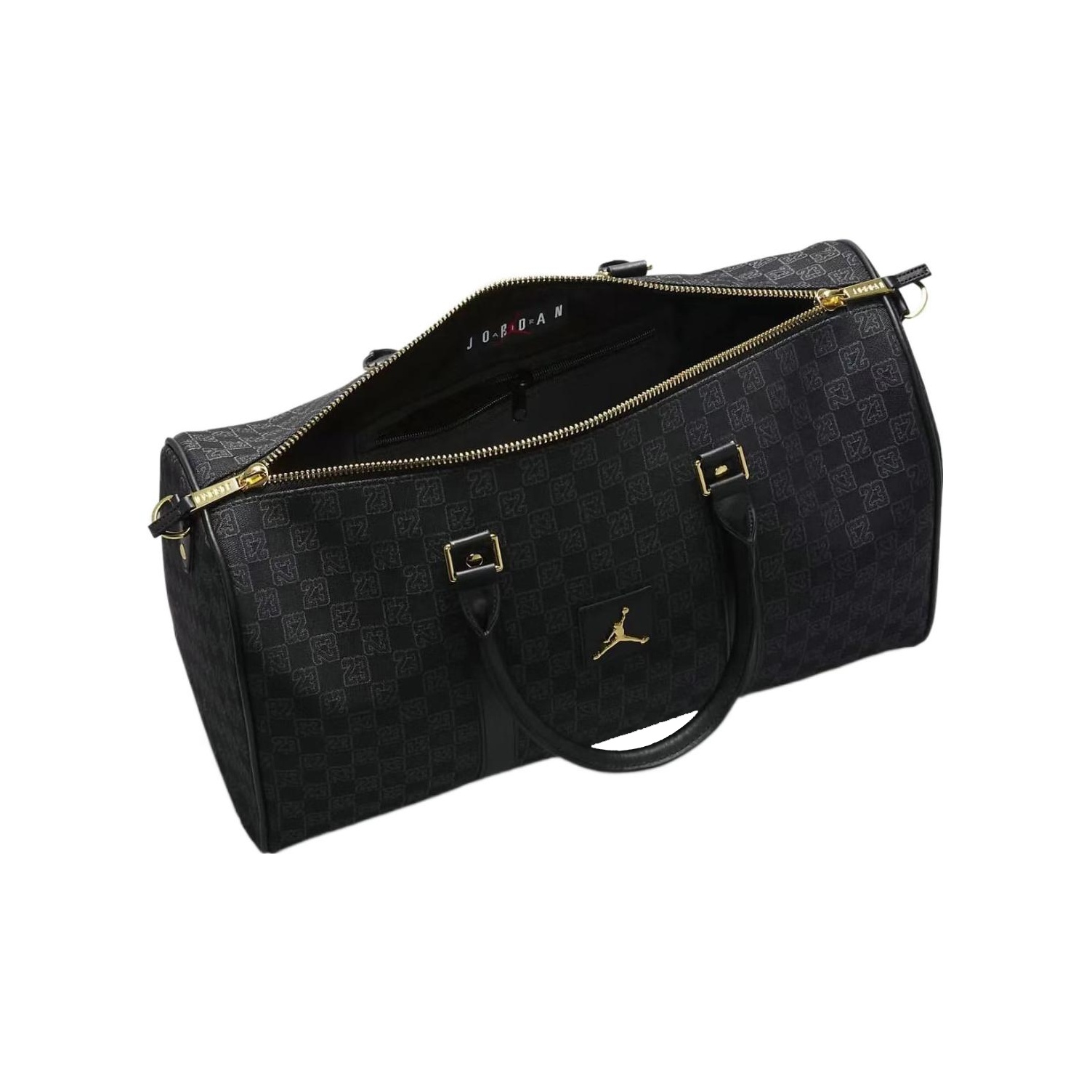 Jordan Monogram Duffle Bag Black - POIZON