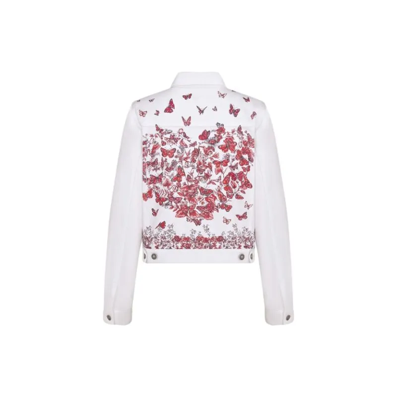 DIOR SS24 Denim Jacket Women's White-1