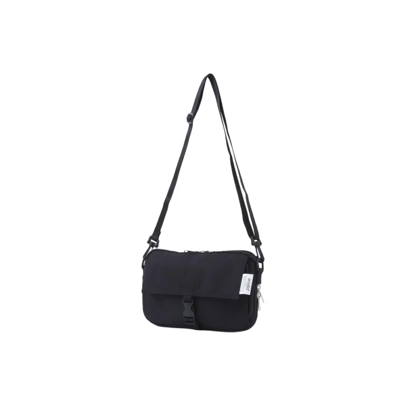 Anello Nylon Portable Crossbody Bag Shoulder Bag Mini Unisex Black-2