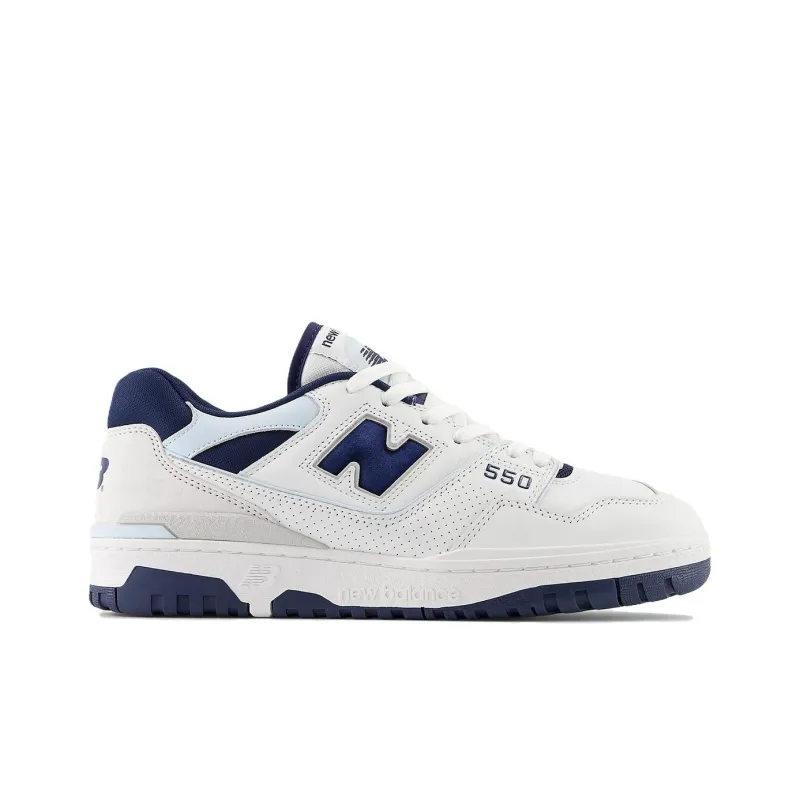 New Balance 550 White Nb Navy-1