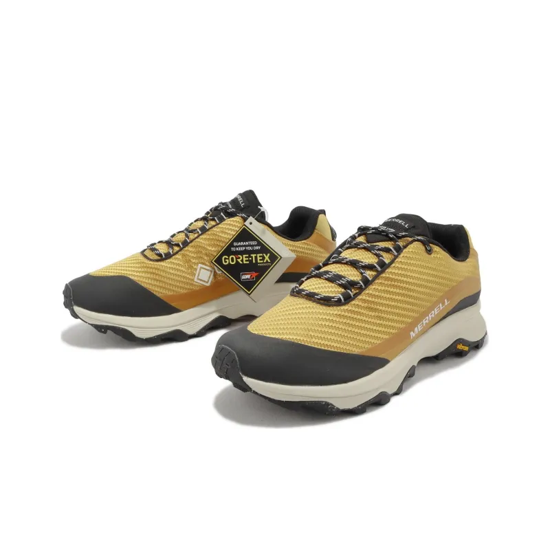 MERRELL Moab Speed Storm GTX Durable Breathable Low-Top Outdoor Shoes Men's Yellow-3