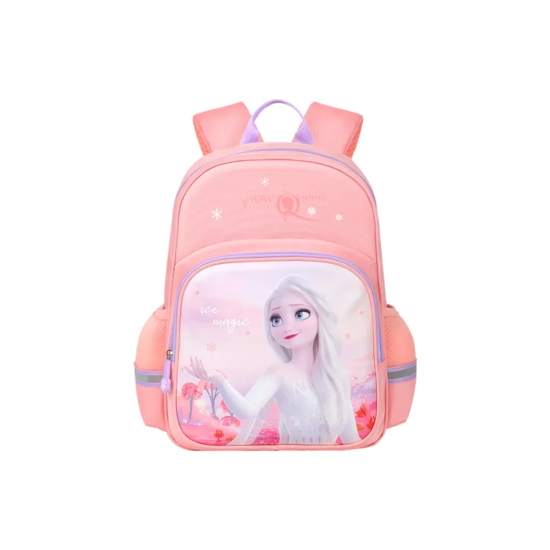 Disney Frozen Series Polyester Backpack Small Size Unisex Orange/Blue-0