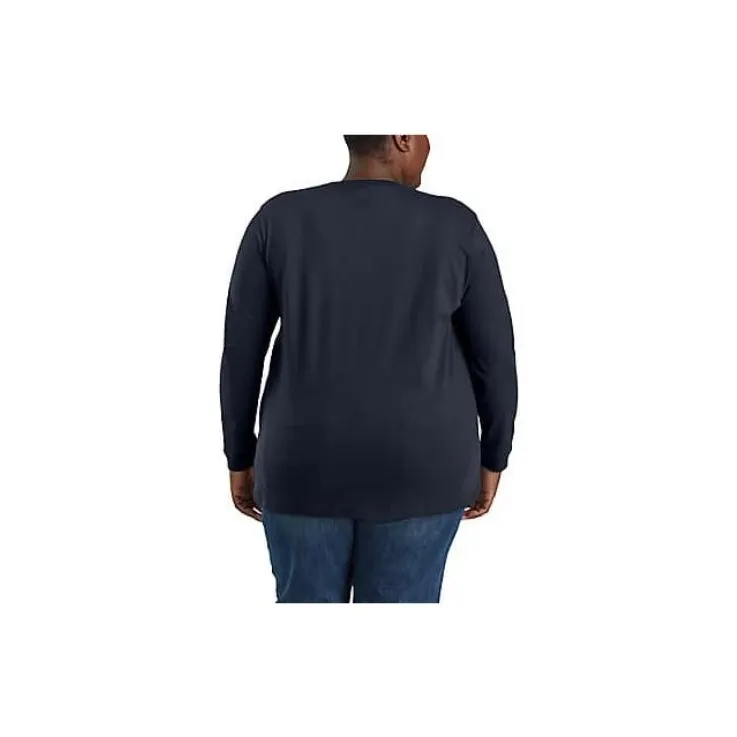 Carhartt 103244 HEAVYWEIGHT LONG-SLEEVE POCKET T-SHIRT T-Shirt LOOSE FIT Women's-1