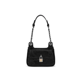 CHARLES&KEITH Polyurethane Synthetic Leather Small Square Bag Shoulder Bag Crossbody Bag Small Size Women's Solid Color