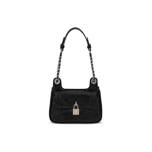 CHARLES&KEITH Polyurethane Synthetic Leather Small Square Bag Shoulder Bag Crossbody Bag Small Size Women's Solid Color