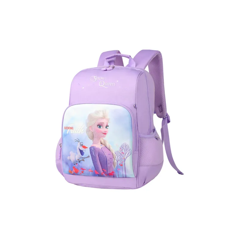 Disney Frozen Series PU With Polyester Backpack Large Size Women's Blue/Purple-4