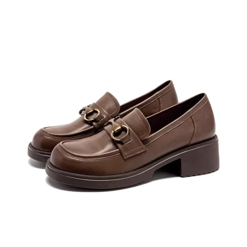 Satchi Loafers Women's Black/Coffee-4