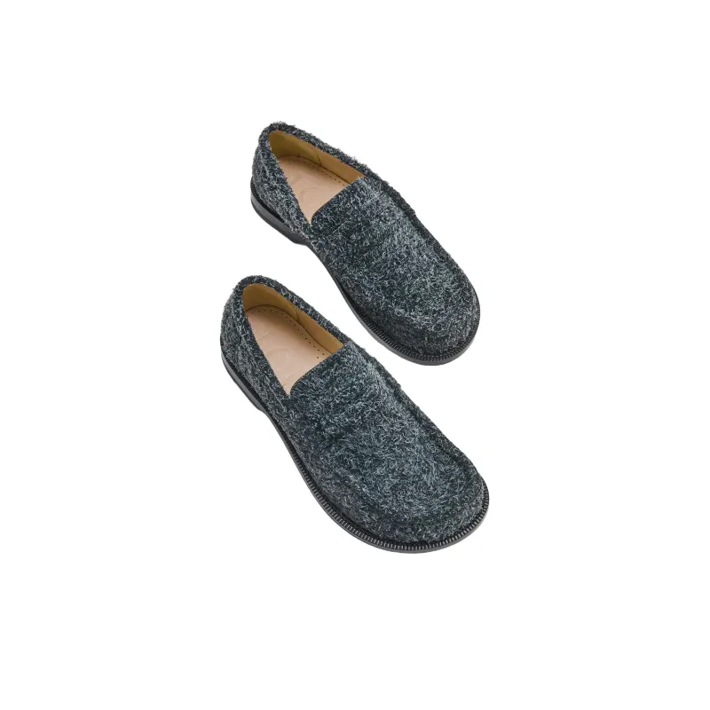 LOEWE Campo Loafers 4cm Women's Gray-3