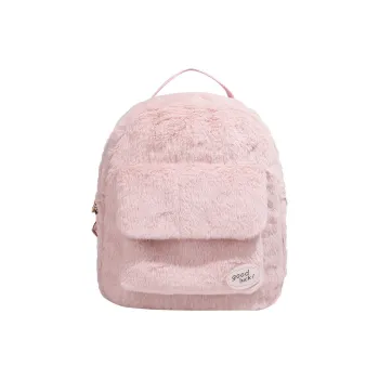 Parker Bear Plush Backpack Regular Unisex Black/White/Pink/Khaki