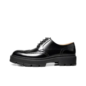 THOM WILLS Business Formal Shiny Derby Shoes Casual Shoes Men's Black