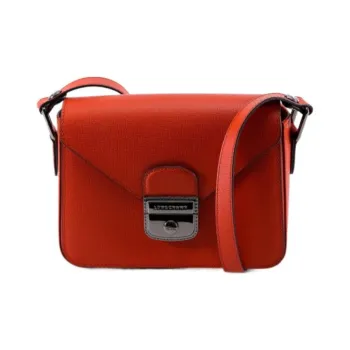 LONGCHAMP Le Pliage Héritage Leather Shoulder Bag Crossbody Bag Women's Red
