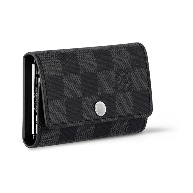 LOUIS VUITTON Key Holder Multicles 6 Damier Graphite Black-1