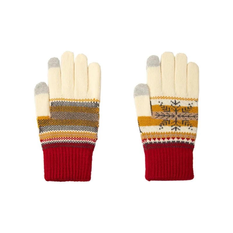 BAIJUAN Knit Gloves Unisex-3