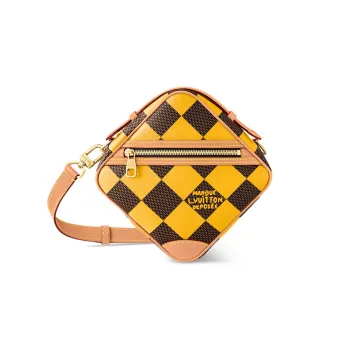 LOUIS VUITTON Chess Messenger Bag Damier Pop Jaune Mat