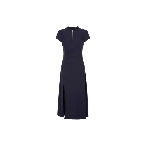 ARMANI EXCHANGE Short-Sleeved Dresses Women's Dark Blue