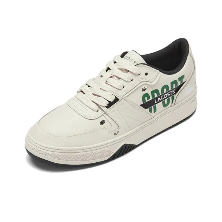 LACOSTE Low Top Skateboard Shoes Men's Black White-1