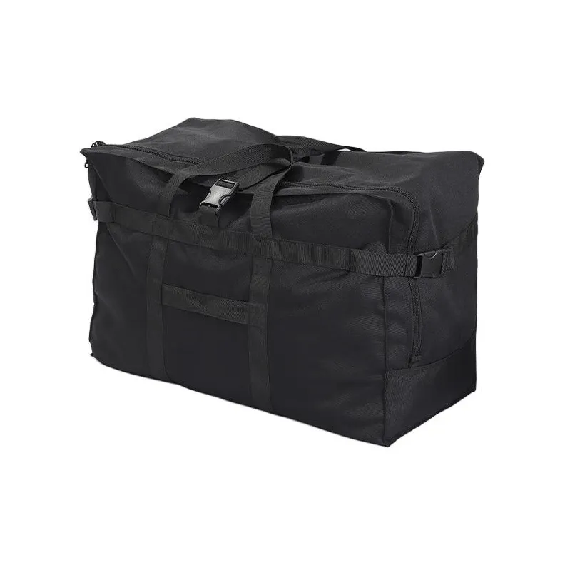 TINYAT Polyester Travel Bag Large Size Unisex Black/White/Gray-2