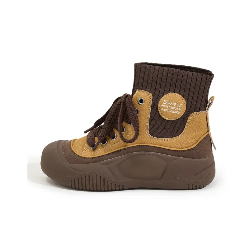 Milan Love Song Wear-Resistant Lightweight Height Increasing High-Top Casual Shoes Women's-9