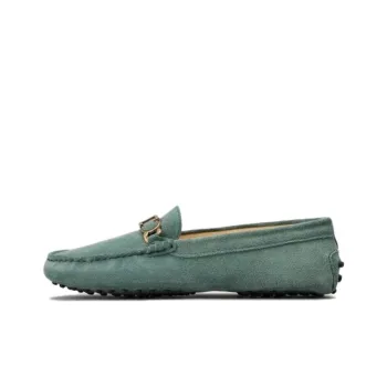 TOD'S Logo plaque Suede Loafers