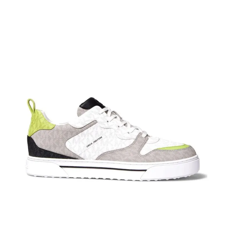 MICHAEL KORS Baxter Low Top Stylish Skateboarding Shoes Men's Gray White-1