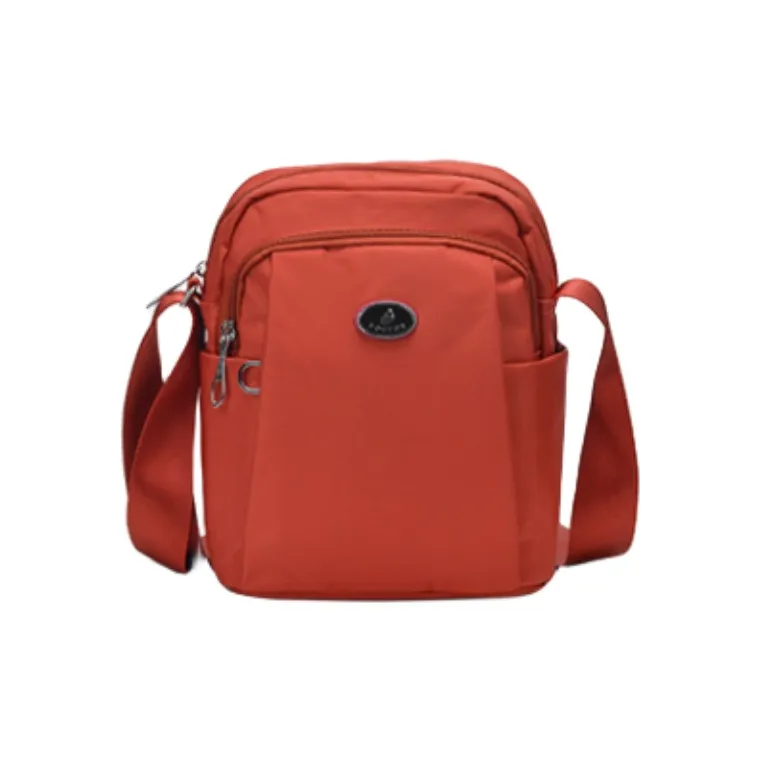 FOUVOR Nylon Oxford Cloth Shoulder Bag Crossbody Bag Women's Chestnut Red/Classic Black/Romantic Purple-0