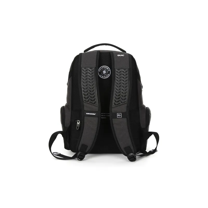 SUISSEWIN Polyester Large Capacity Student Backpack Regular Unisex Black/Gray-6
