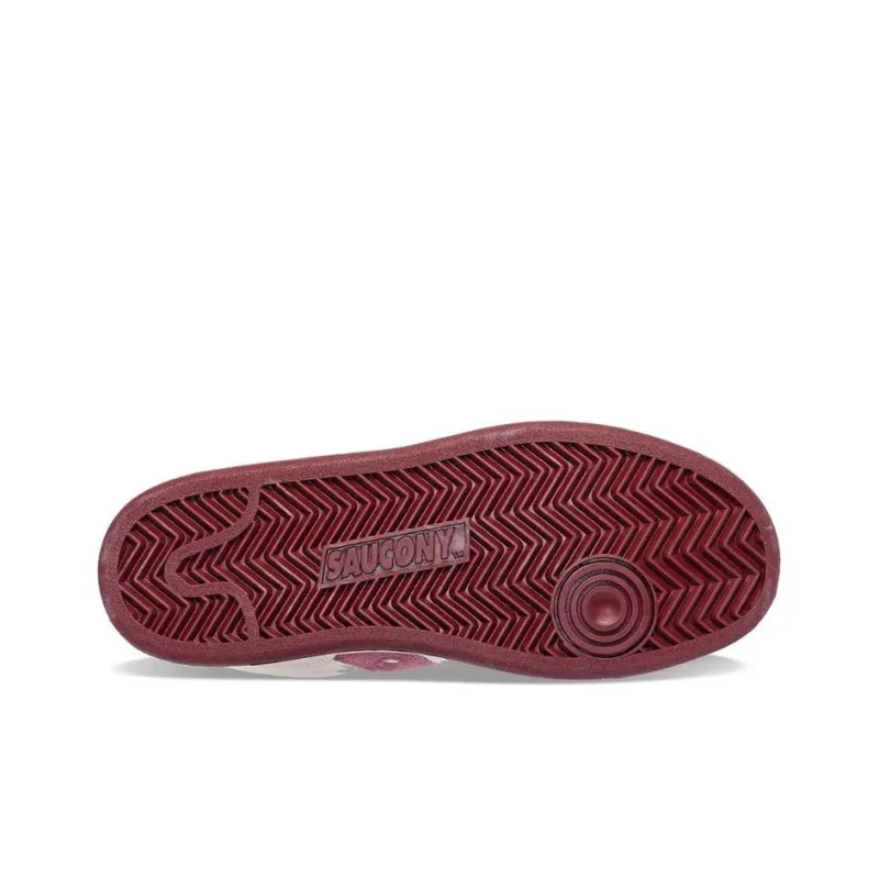Saucony Jazz Court Cushioning Wear-Resistant Low-Top Skateboard Shoes Unisex Pink-4