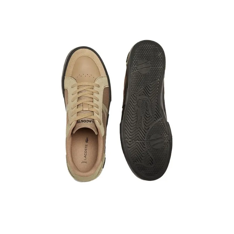 LACOSTE Low Top Skateboard Shoes Men's Brown-4