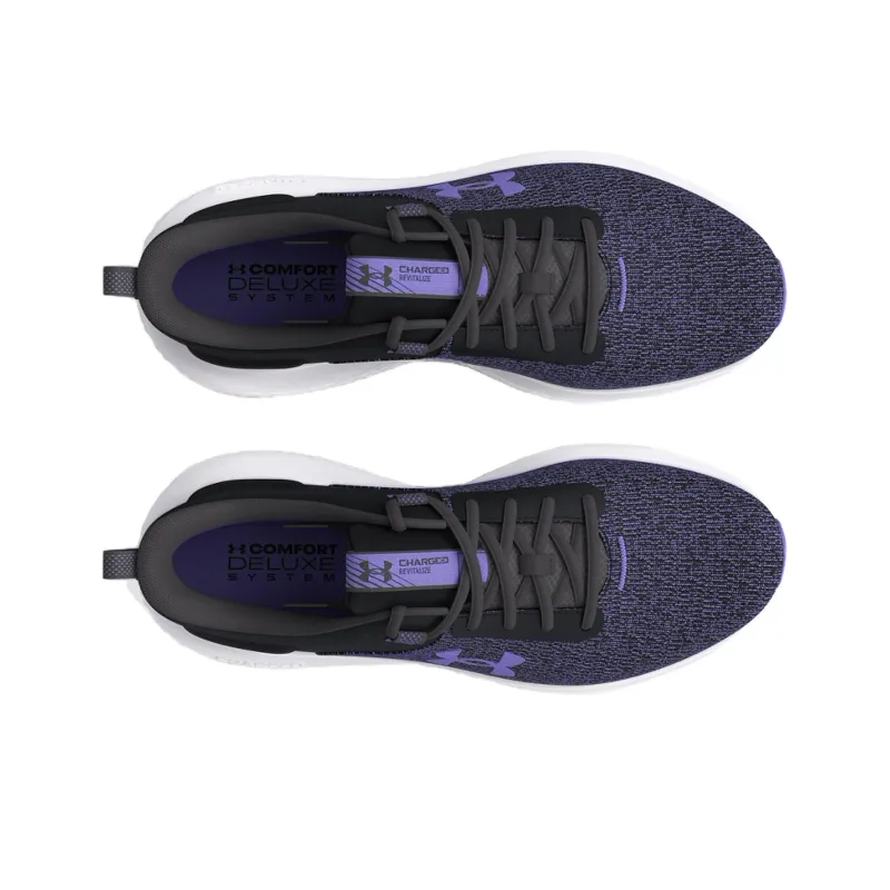 Under Armour Charged Revitalize Cushioning Low-Top Running Shoes Women's Purple Black-3