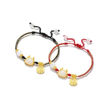 STYLEJING Colored Glaze Jade Bracelets Women's