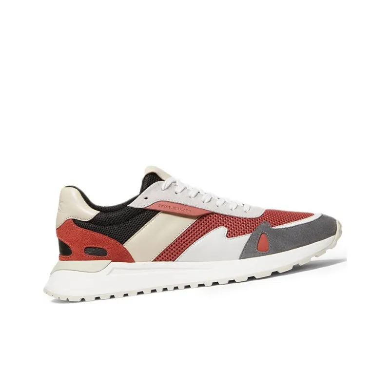 MICHAEL KORS Miles Cushioning Anti-Slip And Wear-Resistant Low-Top Casual Shoes Men's Red/Black Beige-1