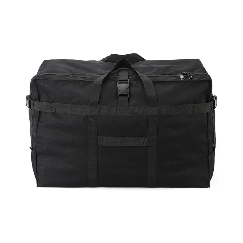 TINYAT Polyester Travel Bag Large Size Unisex Black/White/Gray-1