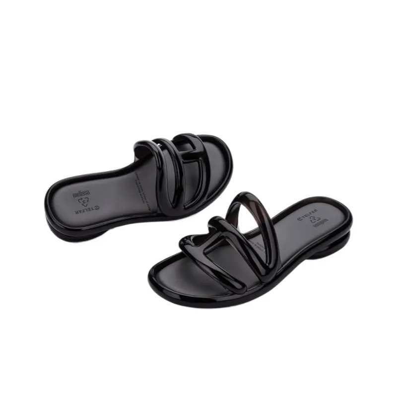 TELFAR x MELISSA Slide Slippers Women's Black-3